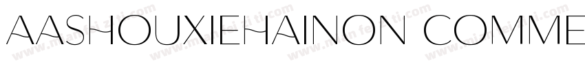 AaShouxiehaiNon CommercialUse字体转换